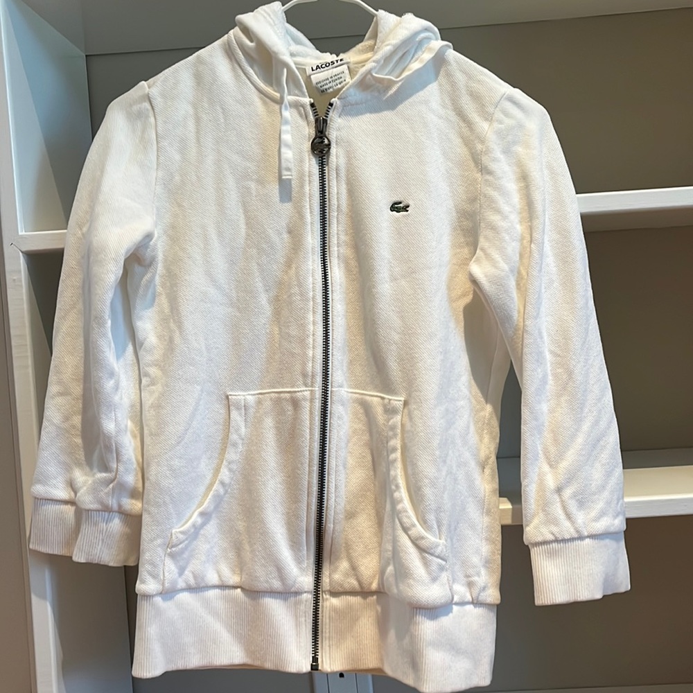 Lacoste zip up sweatshirt size 36 (S)